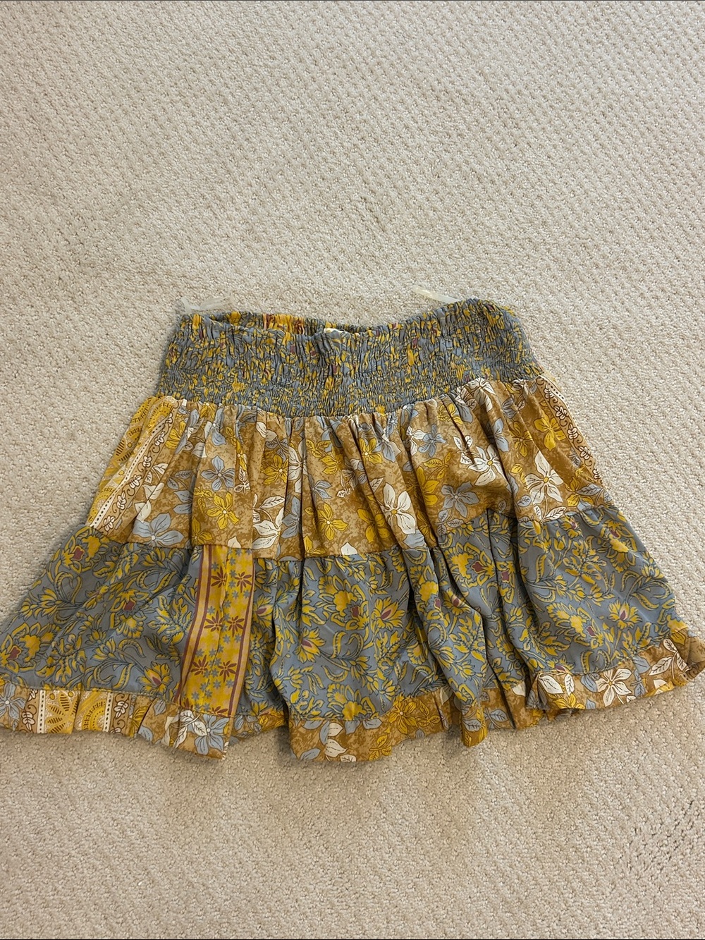 flowy mini skirt